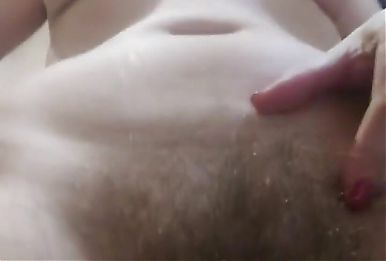 Washed the Cum off Her Pussy Hair
