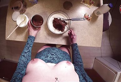 Womans POV naked cooking Part 2 🍯